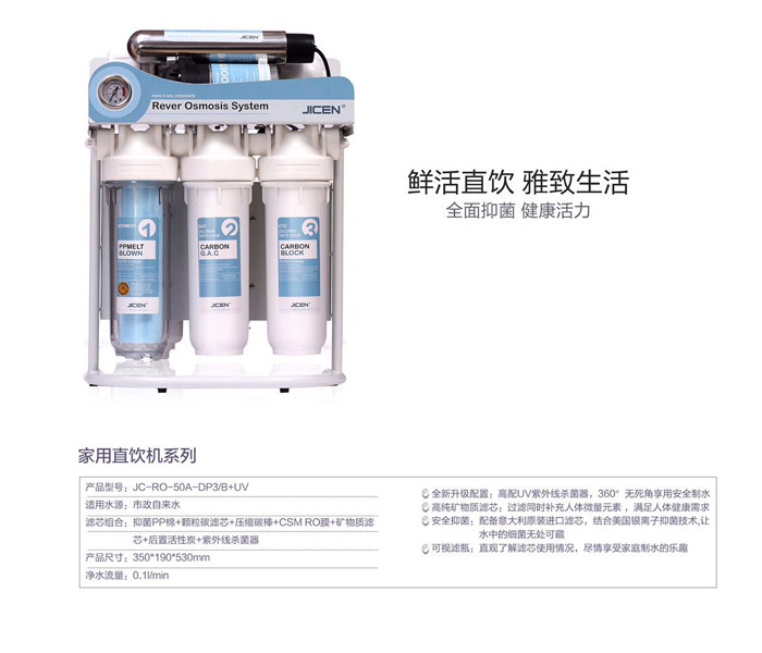 凈水器凈水流量越大≠越好，看凈水指標選凈水器